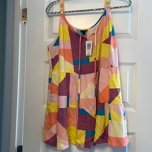 Fun color block tank for summer!